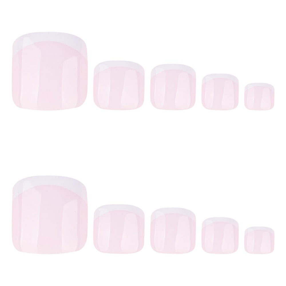 SYPAFG close-up of milky white French tip detail, crisp natural finish