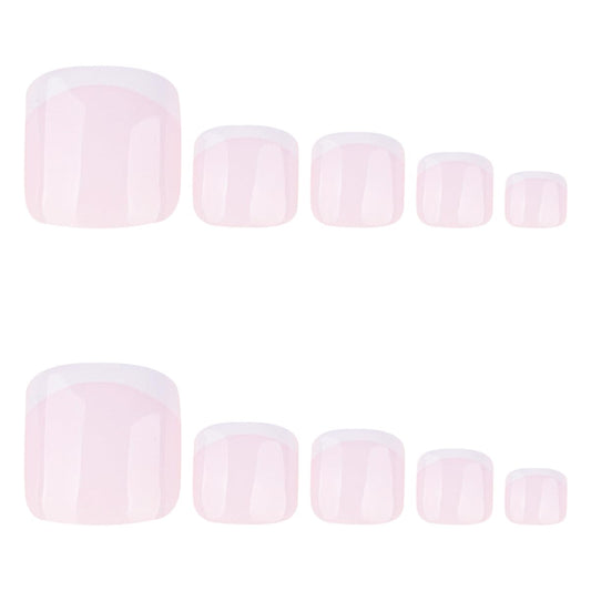 SYPAFG close-up of milky white French tip detail, crisp natural finish