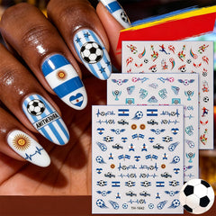 SYPAFG close-up of soccer ball and trophy decals for precise nail accents