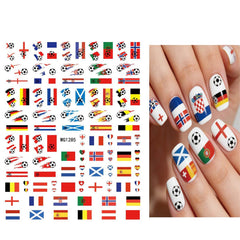 SYPAFG fans displaying soccer-themed manicures at a watch party for spirited support