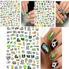 SYPAFG close-up of sticker sheet graphics featuring flags and soccer icons for precise detail