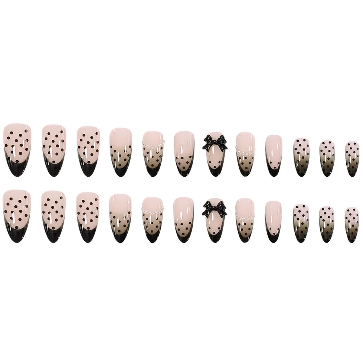 SYPAFG layout of 24 nails arranged by size for quick selection benefit