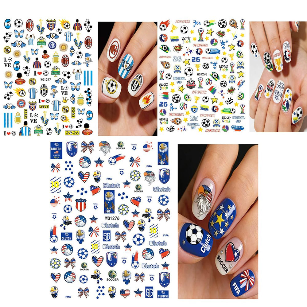 SYPAFG nail stickers applied over painted nails demonstrating smooth adhesion and style