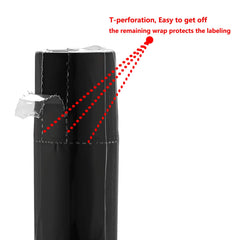 SZCJMYKJ heat gun shrinking band on tube showing smooth, tight wrap