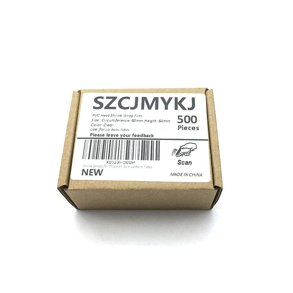 SZCJMYKJ stack of 500 shrink bands illustrating bulk supply convenience
