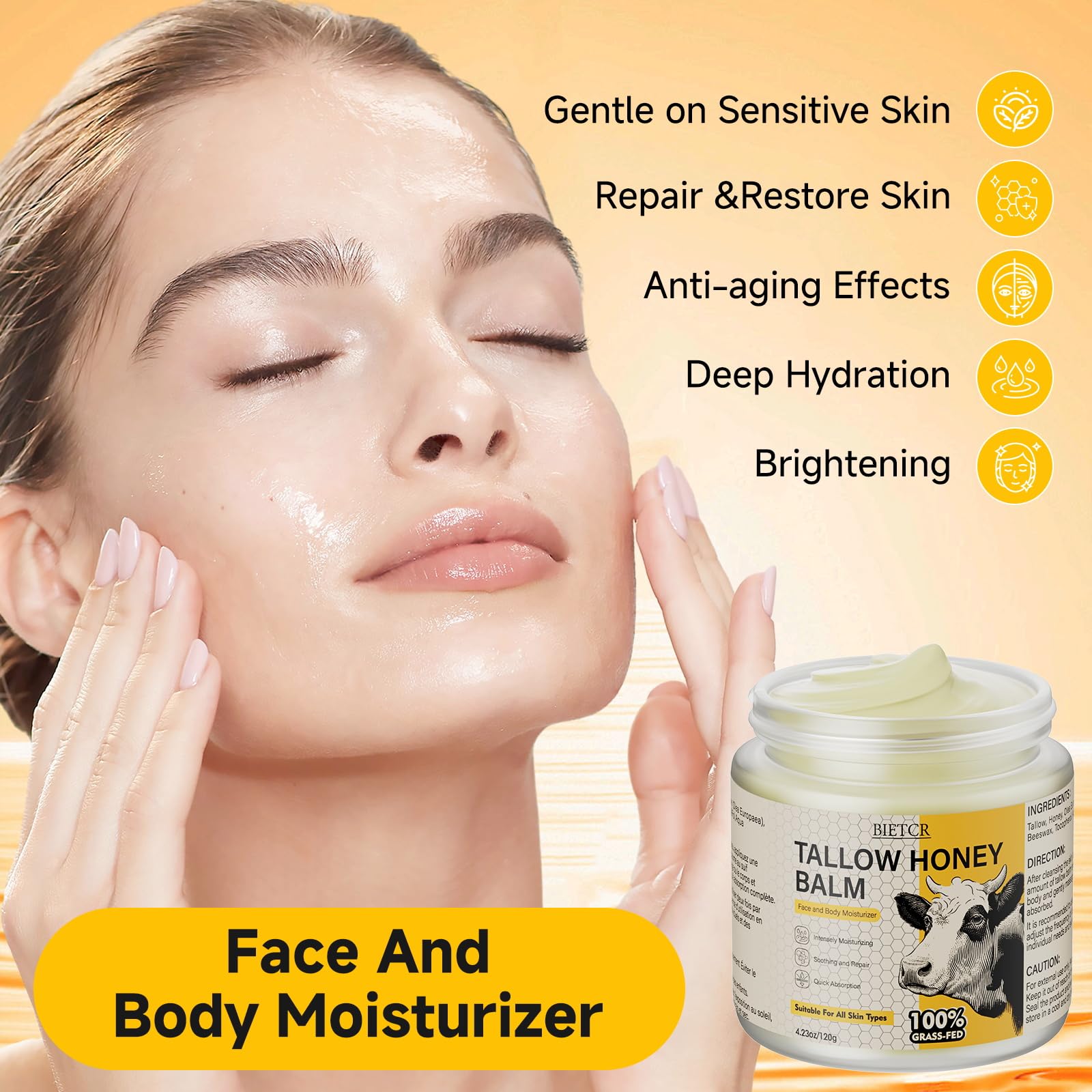 SzHristy application on hand demonstrating smooth spread and instant hydration