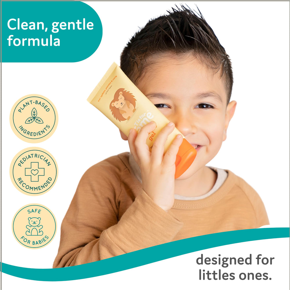 T is for Tame label detail showing vegan, paraben-free benefits
