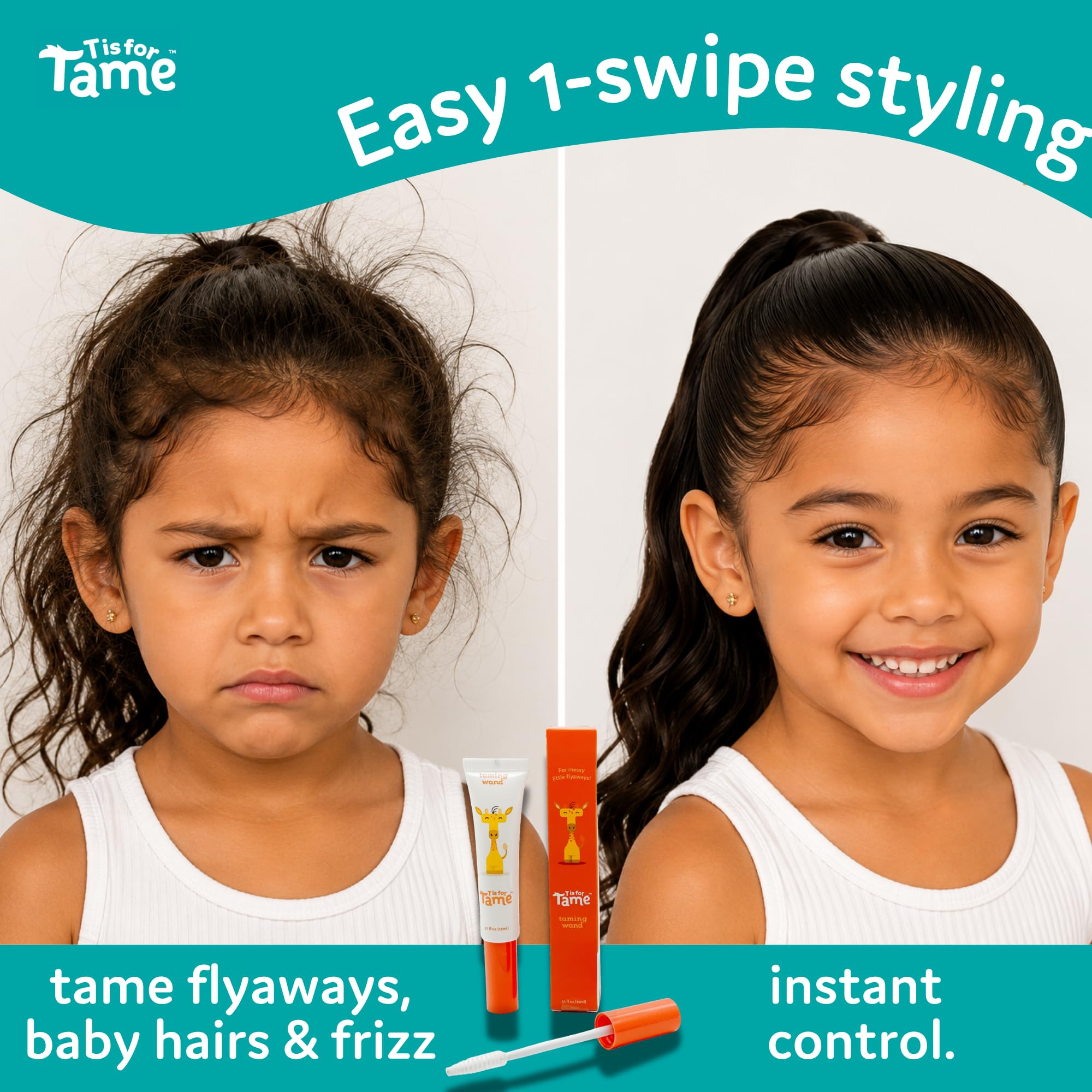 T is for Tame brush tip closeup showing applicator for precise smoothing