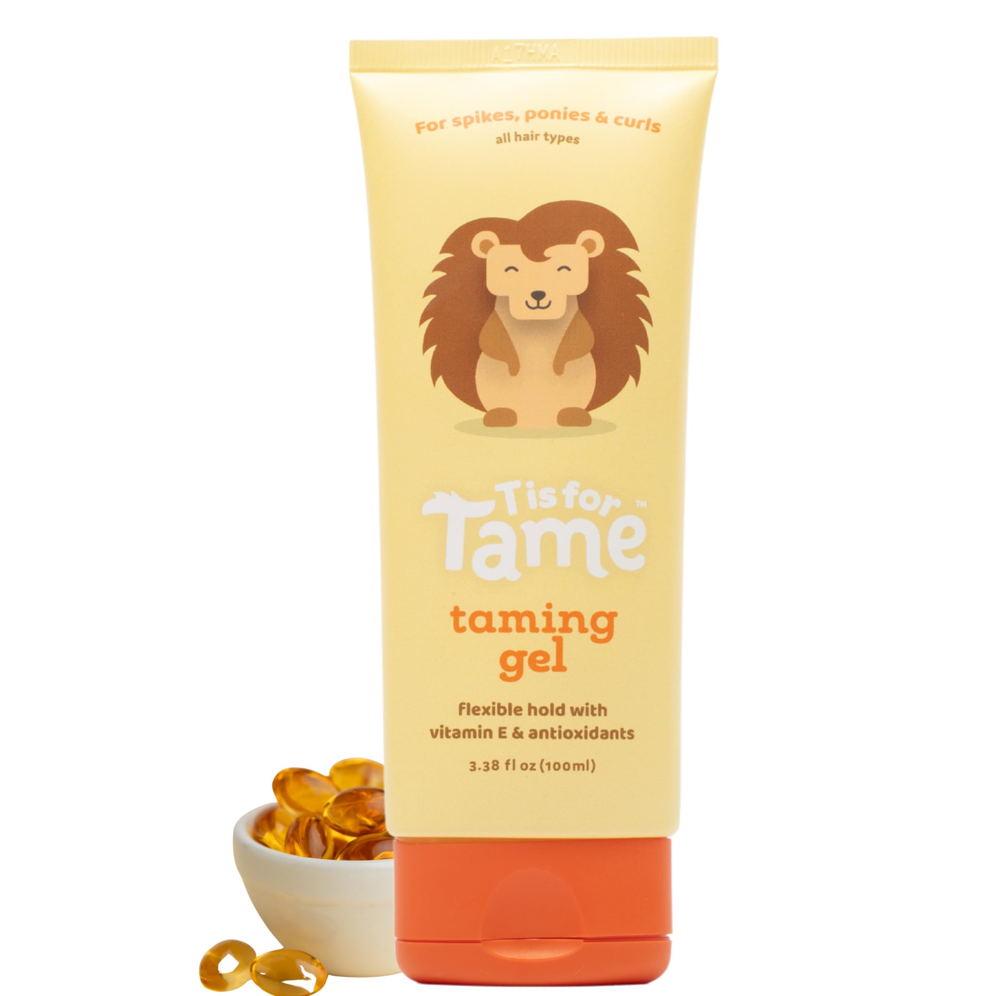 T is for Tame front bottle shot showing clean packaging and size benefit