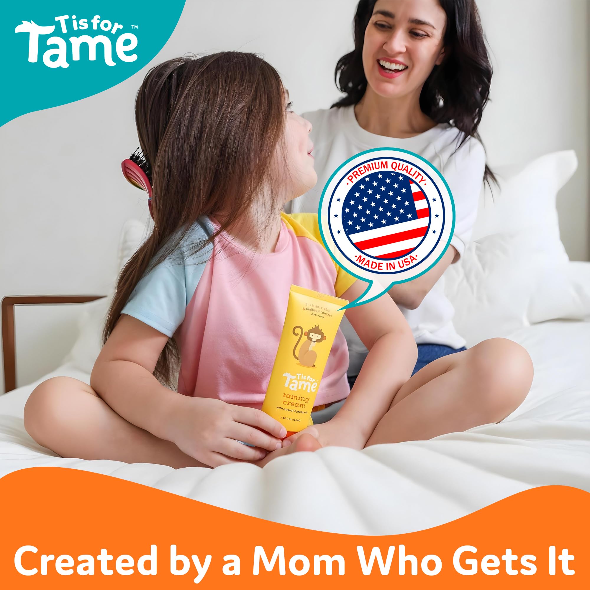 T is for Tame ingredient label closeup highlighting natural oils and safety