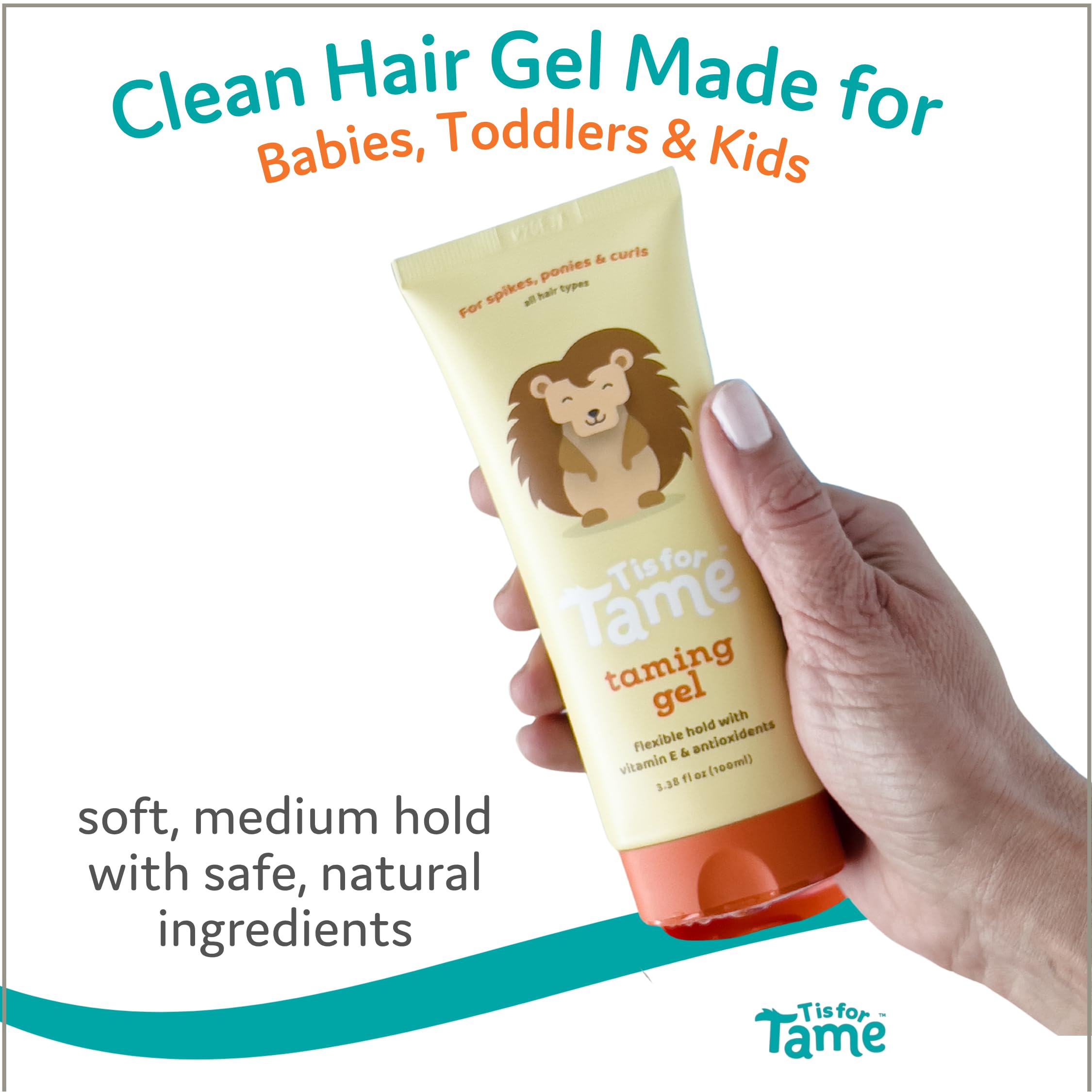T is for Tame gel texture close-up highlighting lightweight, non-sticky feel