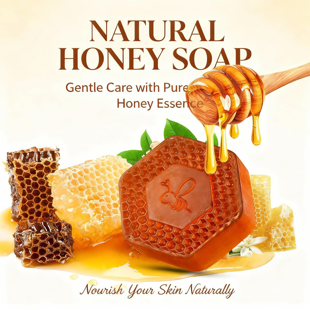 T-shin honey soap bar top view highlighting smooth finish and compact 100g size