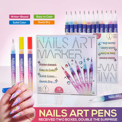 TAEERY pen tip close-up for precise lines and detailed nail art benefit