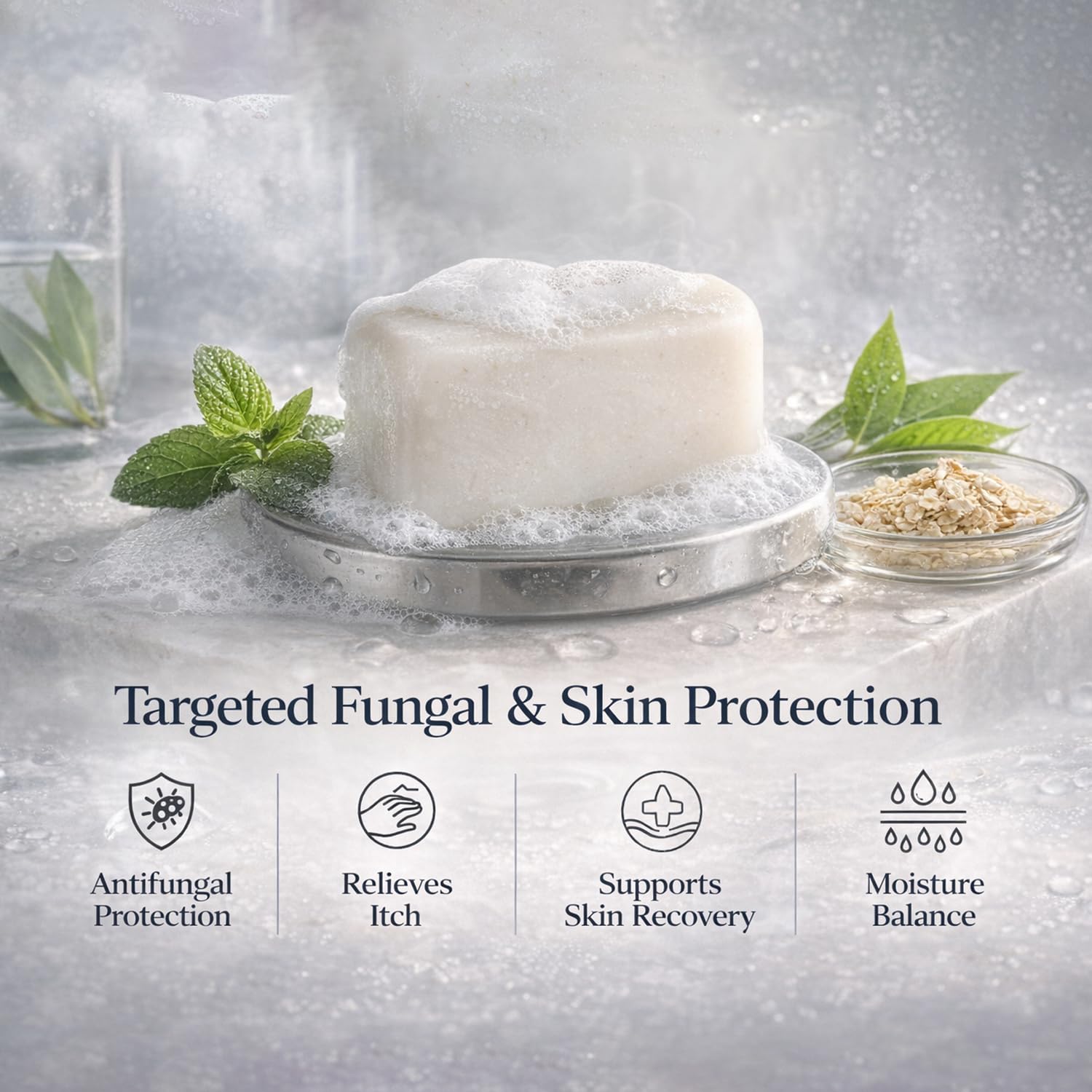 TAGRID soap in hand to show size and slow-dissolving durability for travelers
