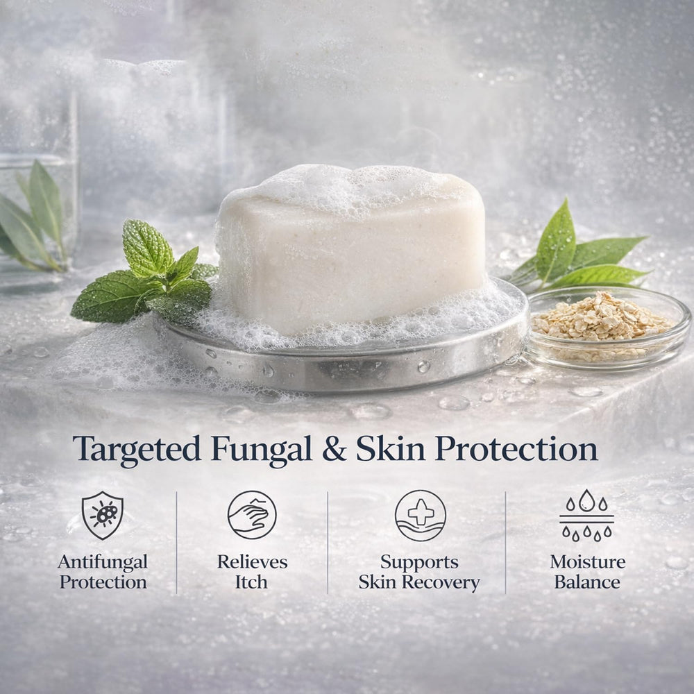 TAGRID soap in hand to show size and slow-dissolving durability for travelers