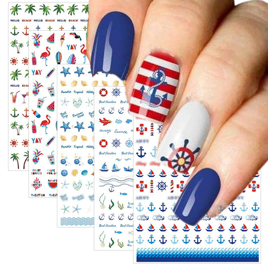 TailaiMei front packaging showing all 12 summer decal sheets and variety