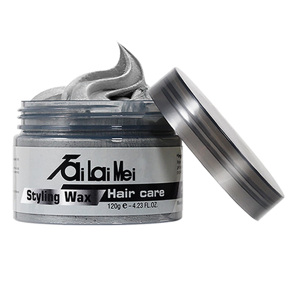 TailaiMei front packaging showing silver-gray wax for quick styling