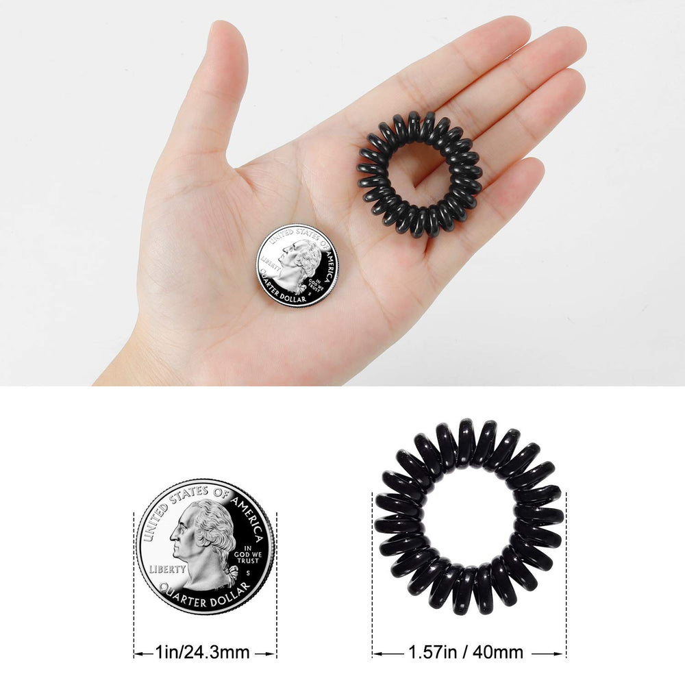 TailaiMei coil holding a high ponytail securely for comfort