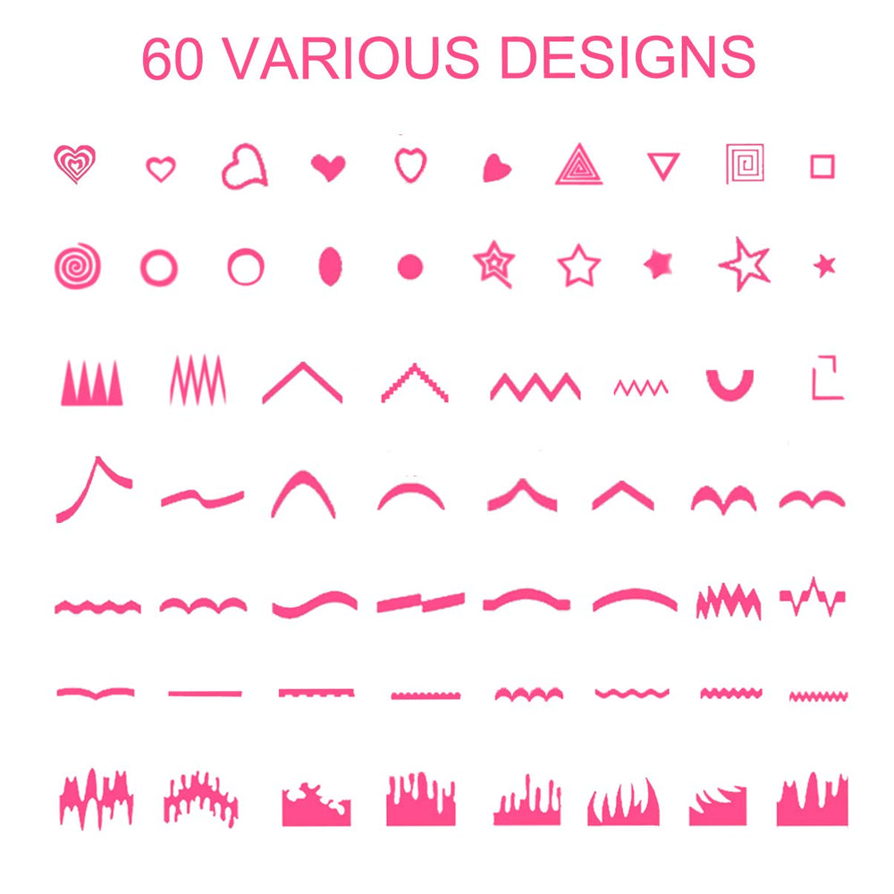 TailaiMei sheet layout showing 60 designs for creative variety