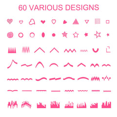TailaiMei sheet layout showing 60 designs for creative variety