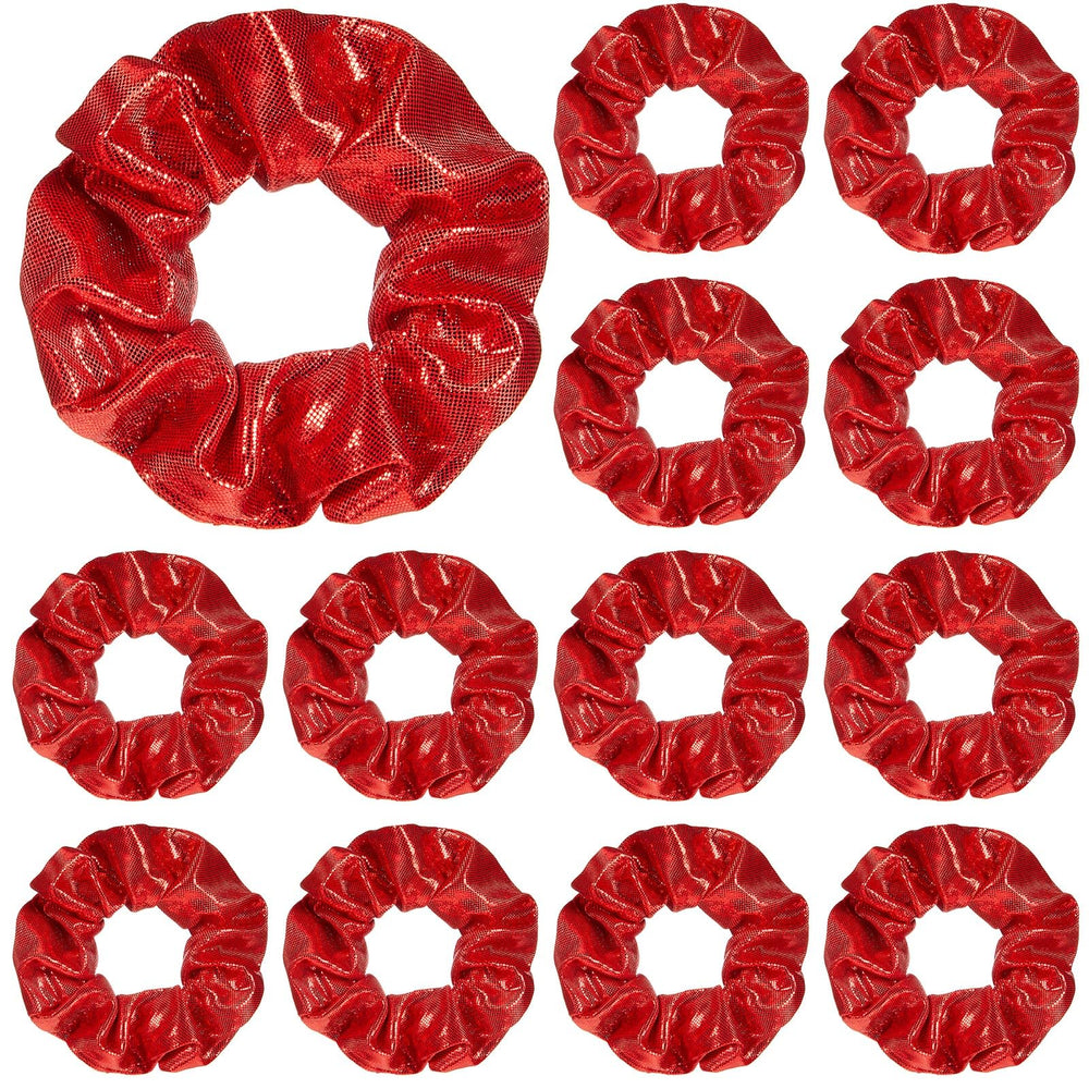 Taiyin front packaging displaying 24 red metallic scrunchies for convenient gifting