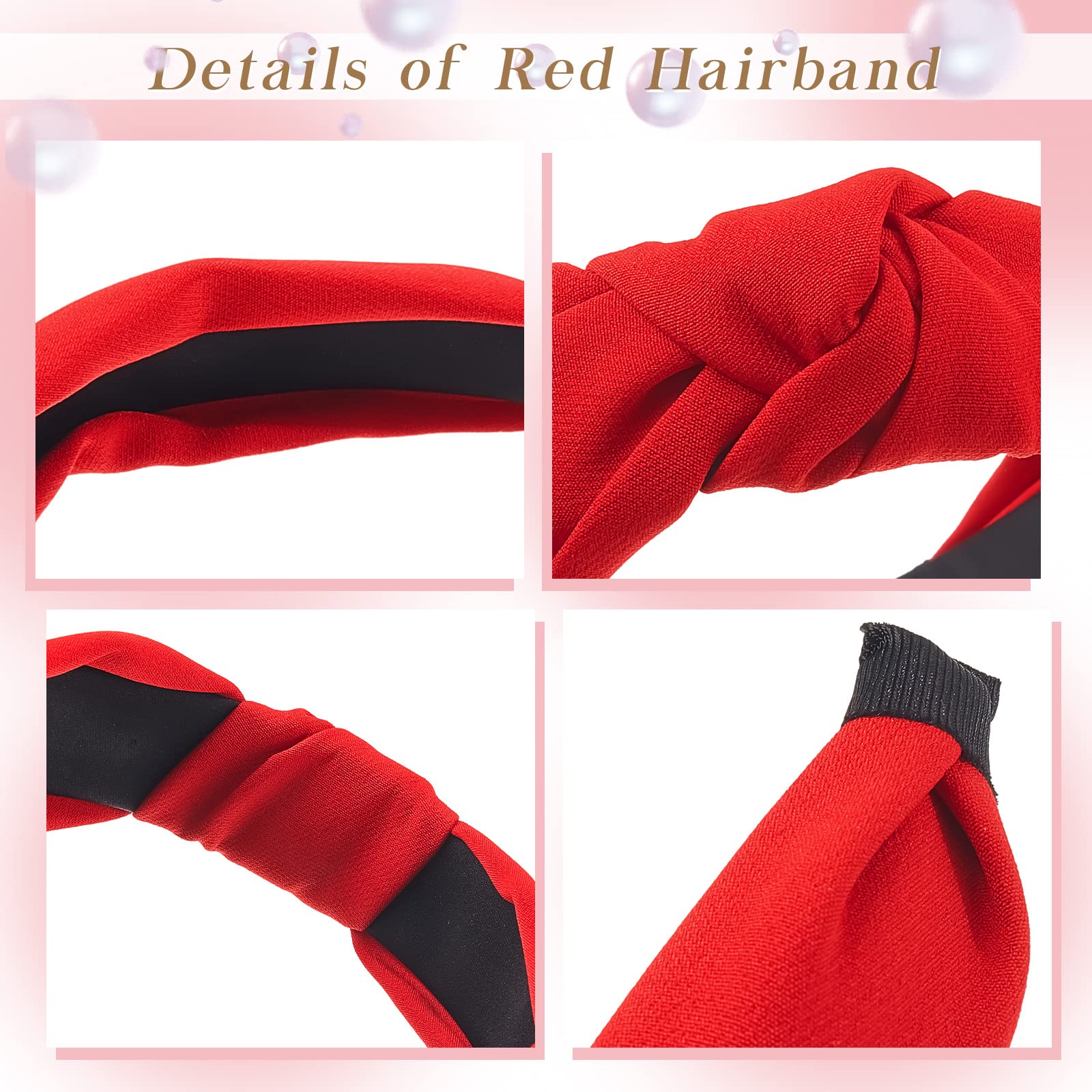 Taiyin knotted headband on model demonstrating secure stylish hold