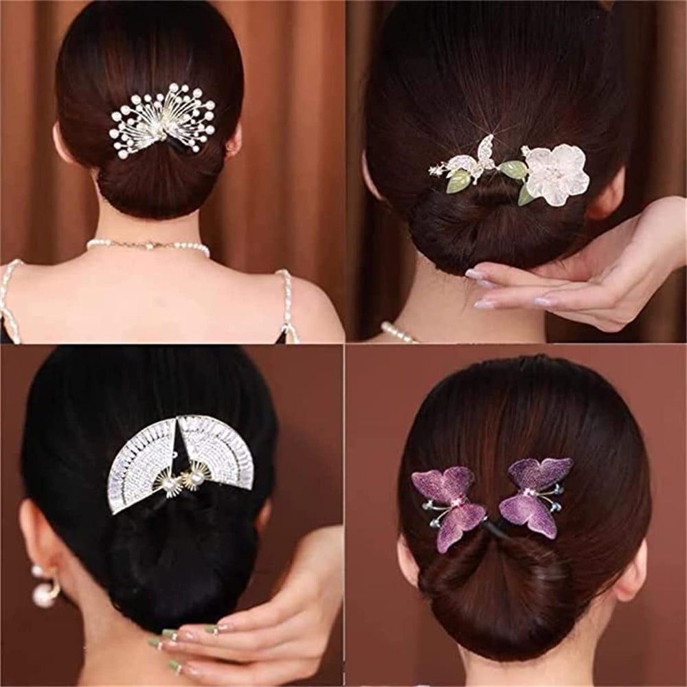 Takeberny lifestyle model wearing bun illustrating polished look and comfort