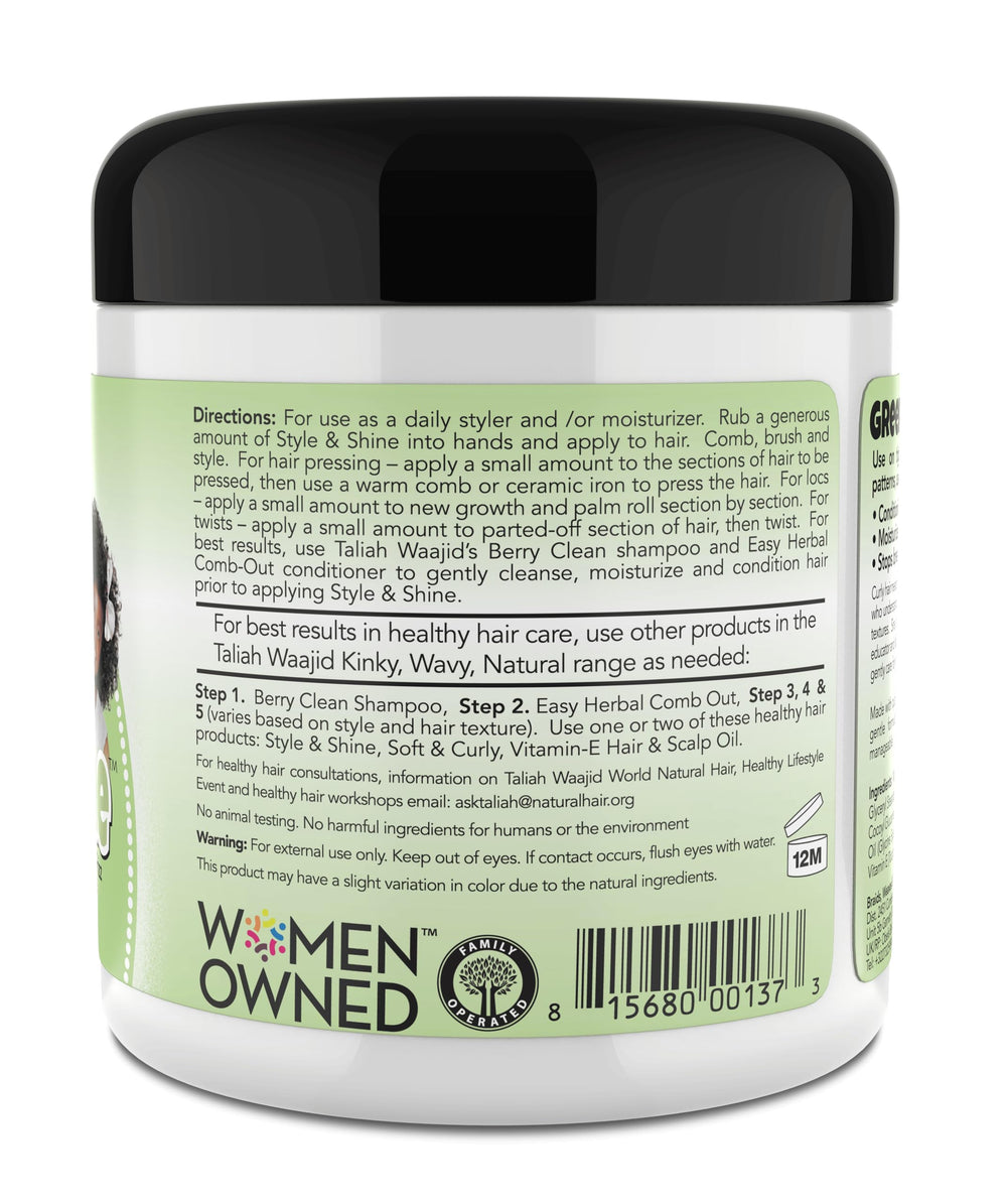 Taliah Waajid Black Earth label close-up showing ingredients and use