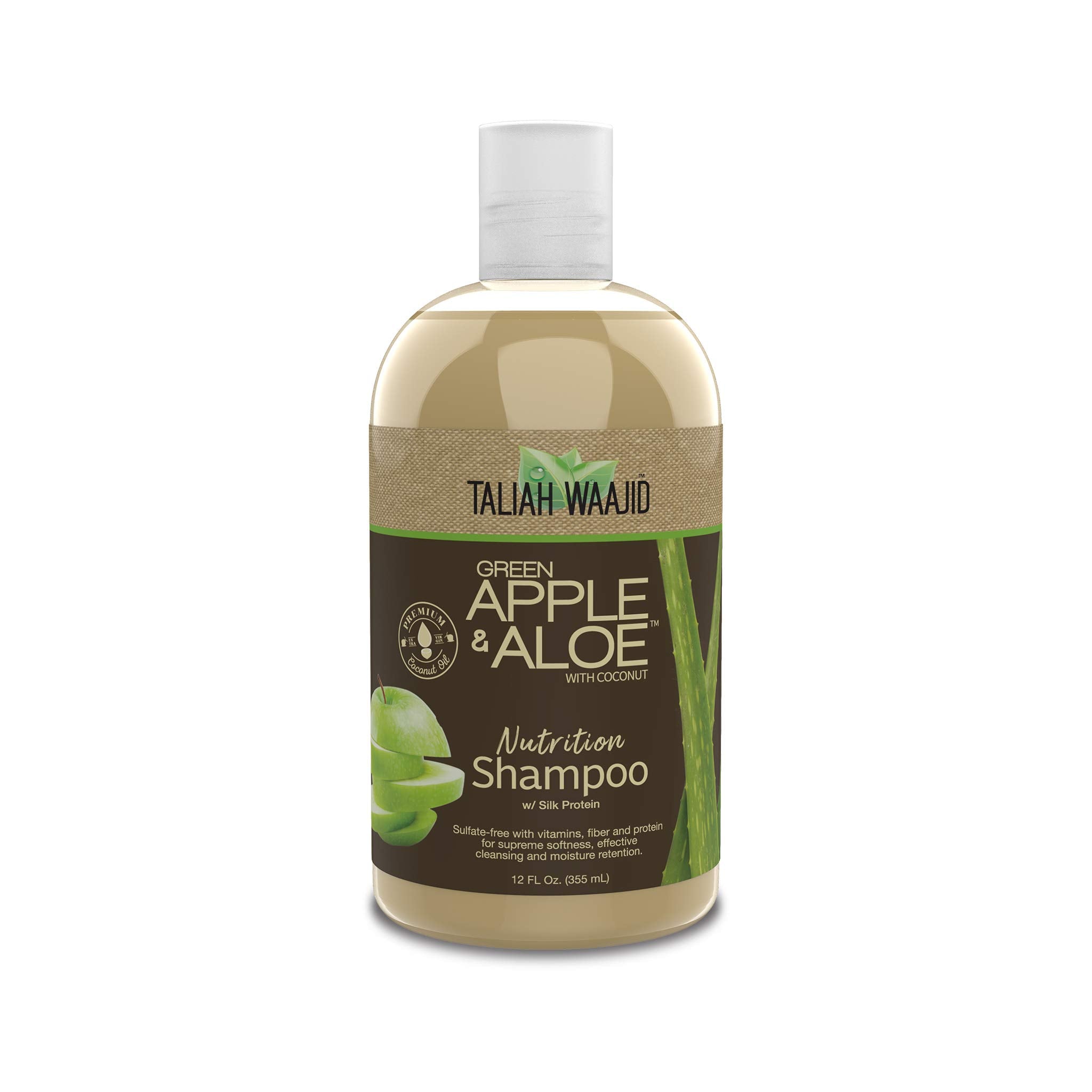 Taliah Waajid shampoo bottle front view showing label and nourishing formula benefits