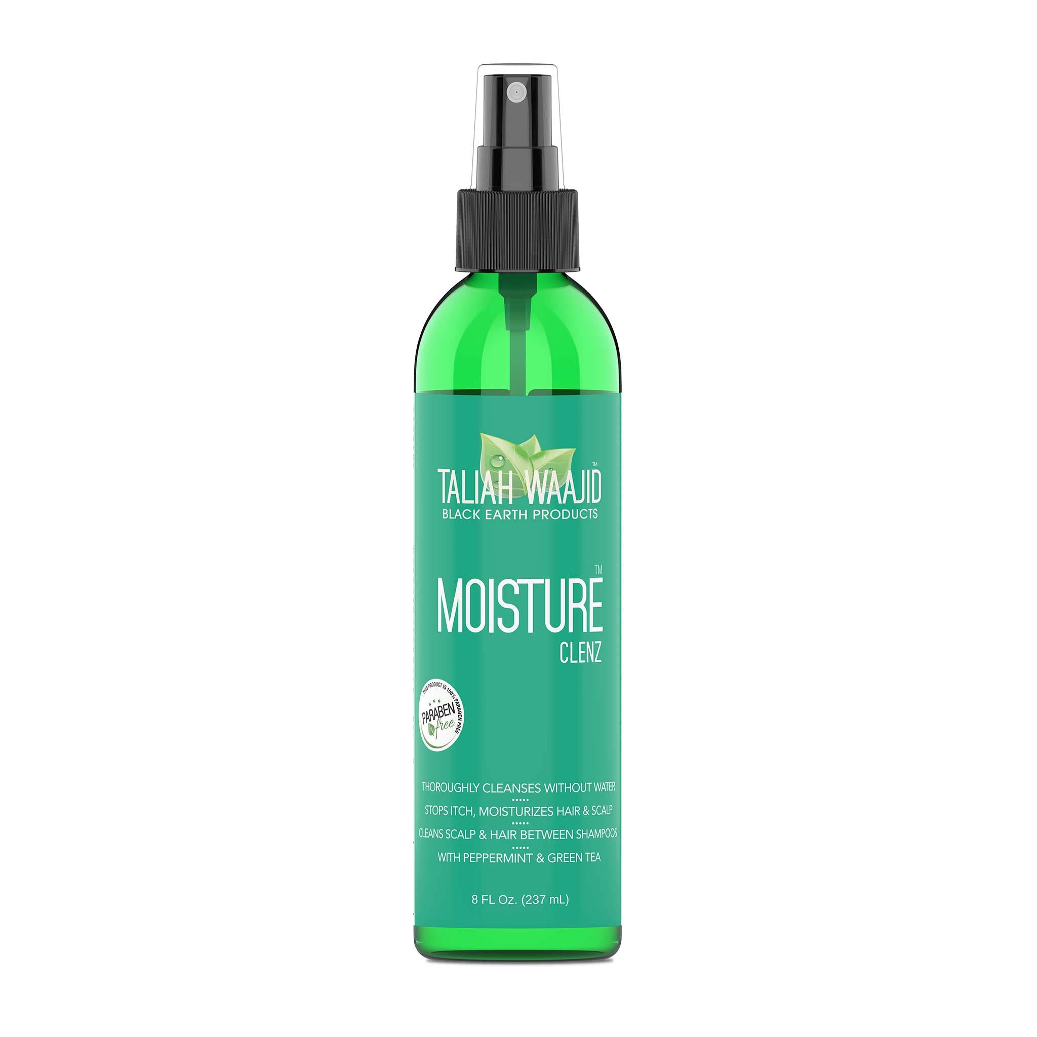 Taliah Waajid Moisture Clenz applied to scalp between braids to refresh and soothe