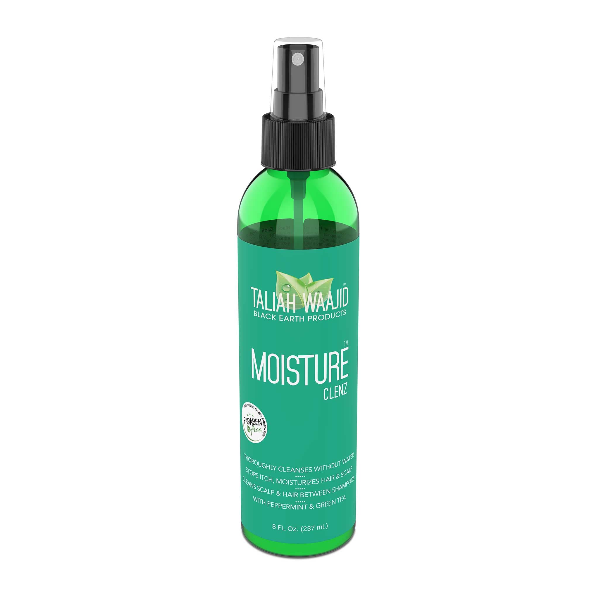 Taliah Waajid Moisture Clenz liquid texture poured to show lightweight formula benefit