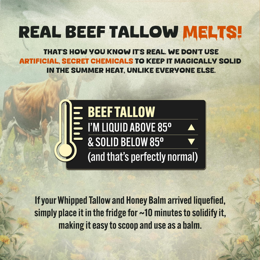 TALLOW BODY BALM in hand to show jar size and practical use on the go