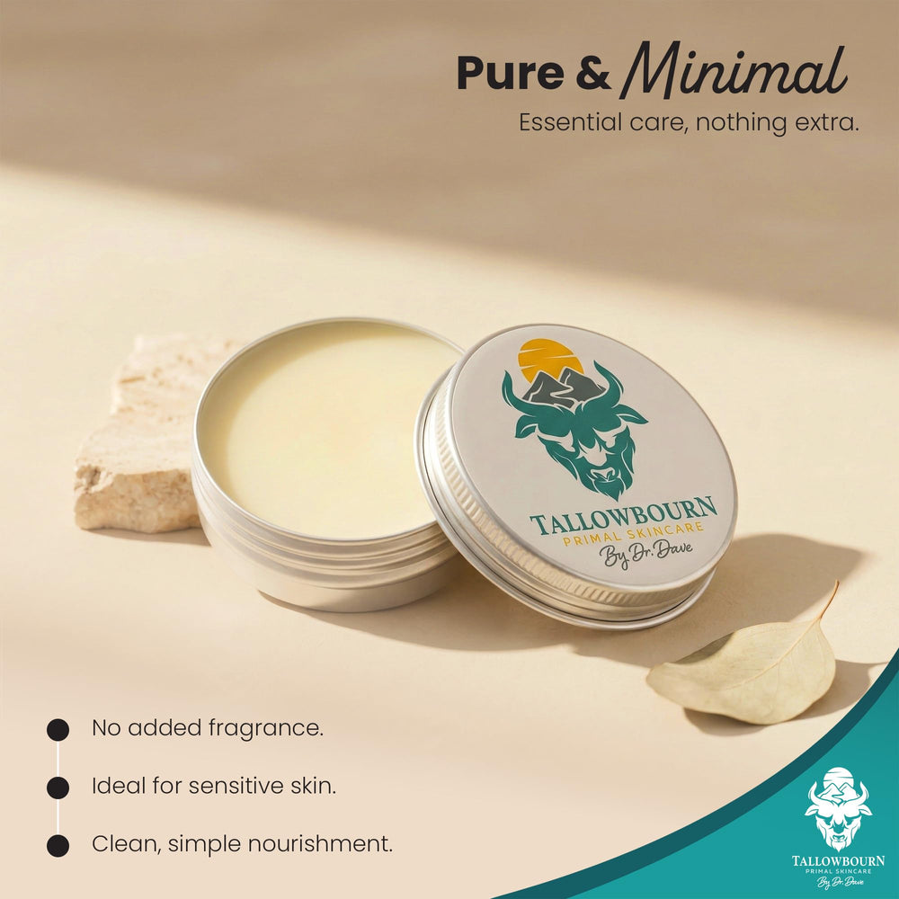 Tallowbourn used in a bedtime routine showing facial nourishment and overnight restoration