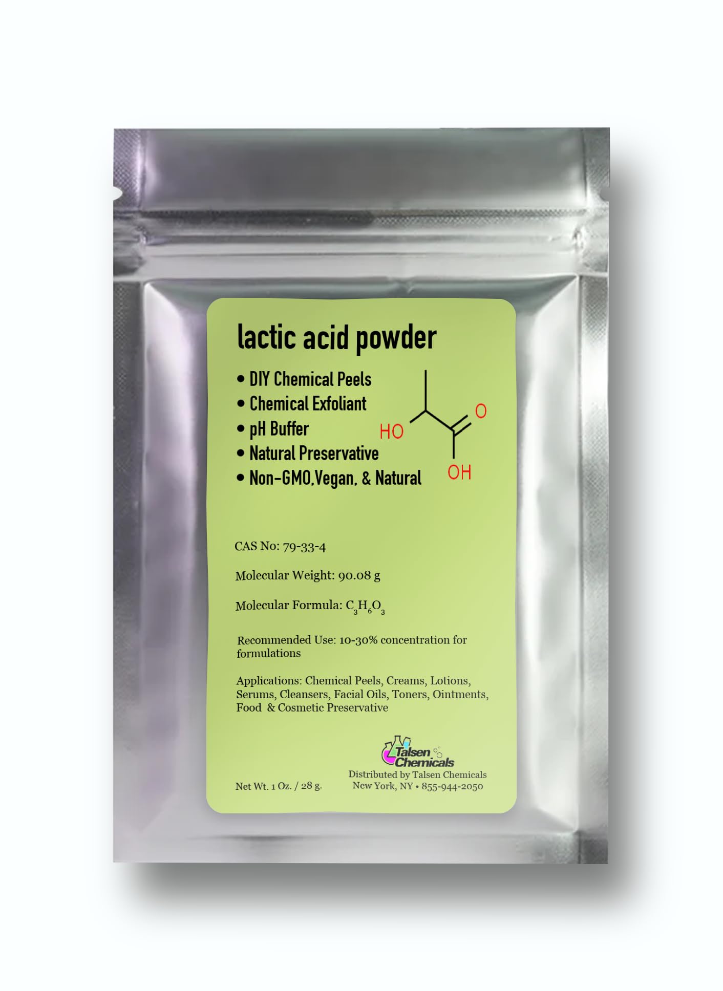 Talsen Chemicals front packaging showing product and clear benefits