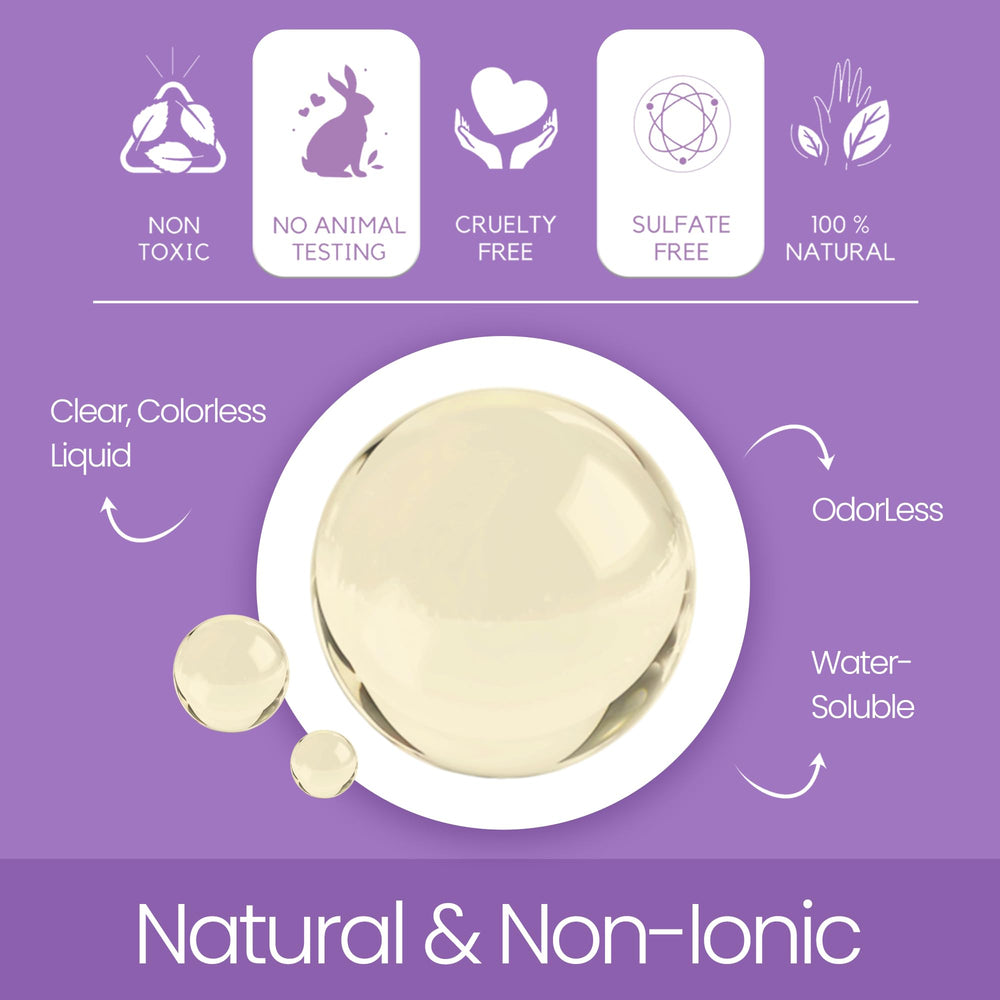 Talsen Chemicals drops on skin demonstrating gentle cleansing benefit
