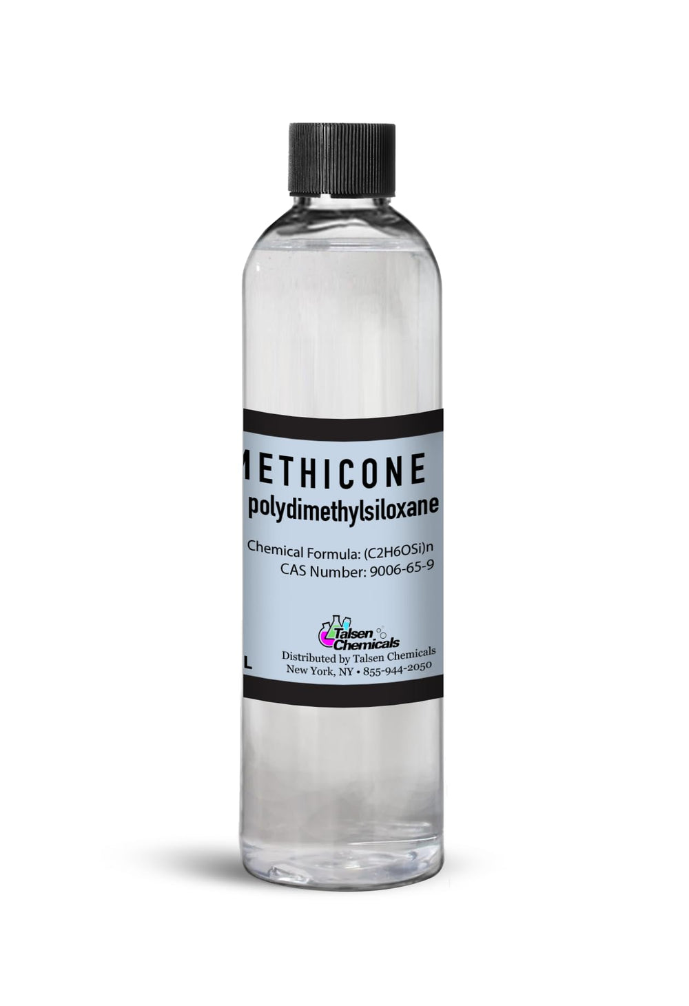 Talsen Chemicals dimethicone pouring from dropper demonstrating smooth flow benefit