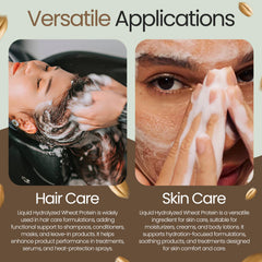 Talsen Chemicals added to a shampoo bottle illustrating improved hair conditioning