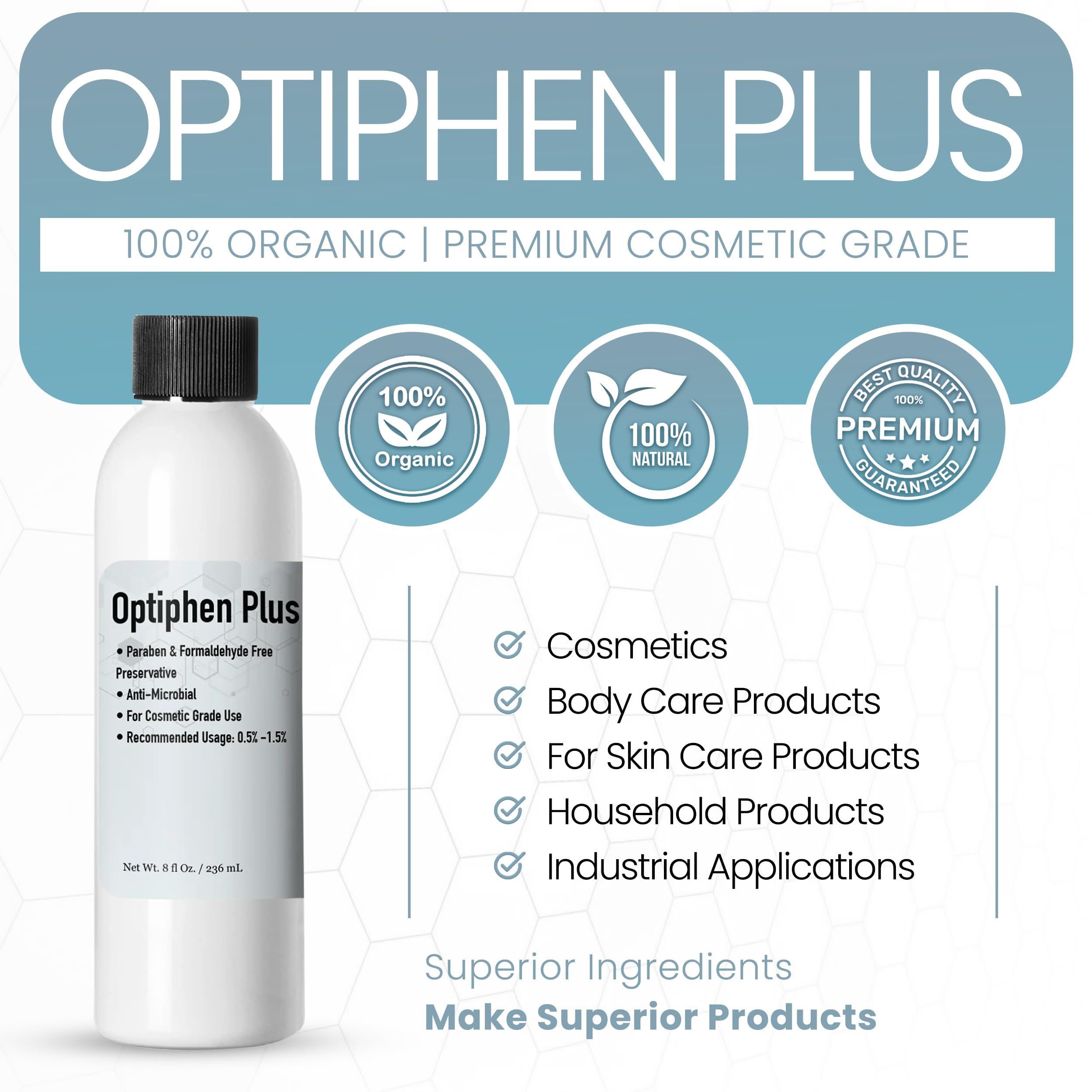 Talsen Optiphen Plus label close‑up highlighting ingredient clarity and trust