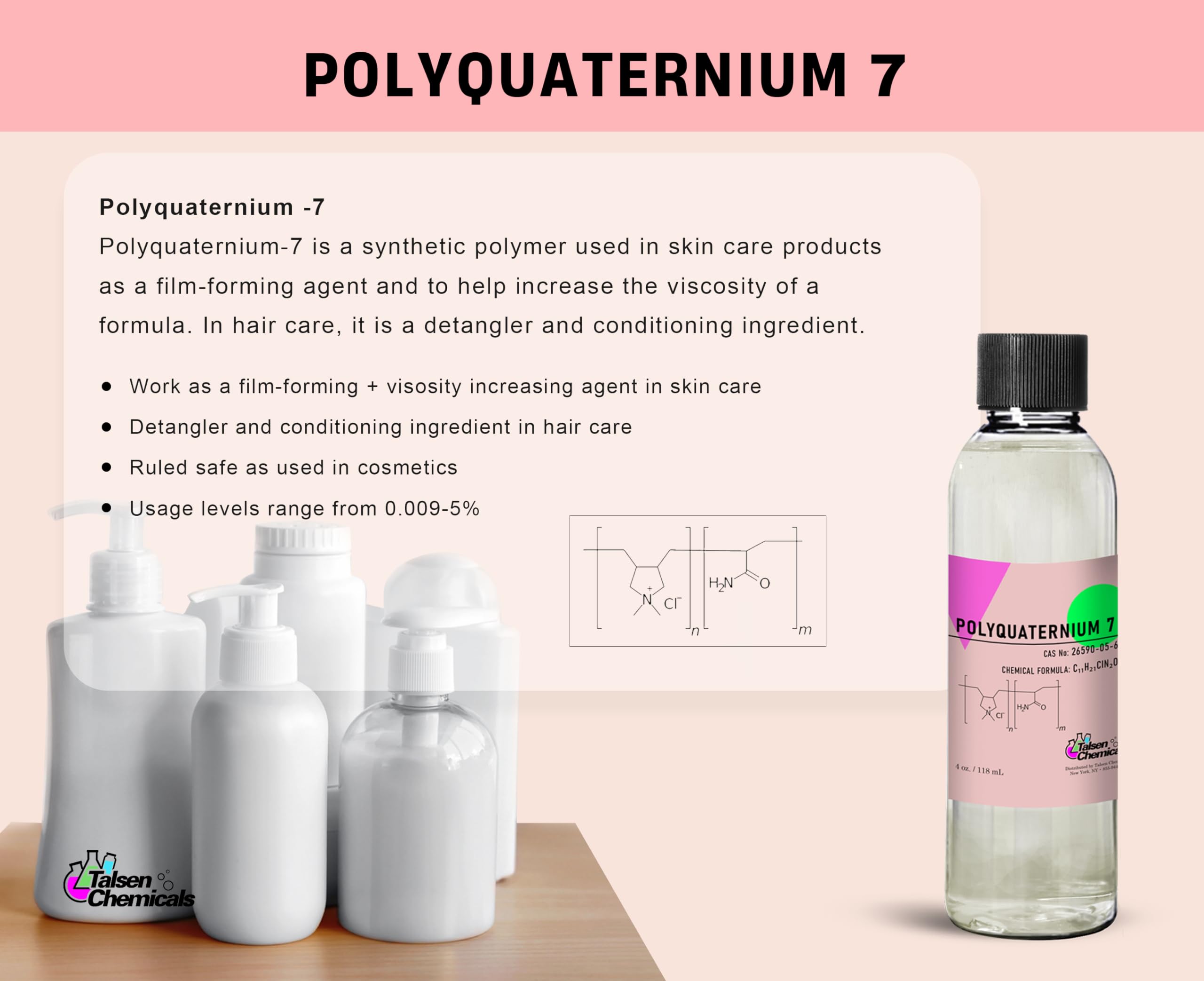 Talsen Chemicals gel texture close-up illustrating smooth aqueous polymer