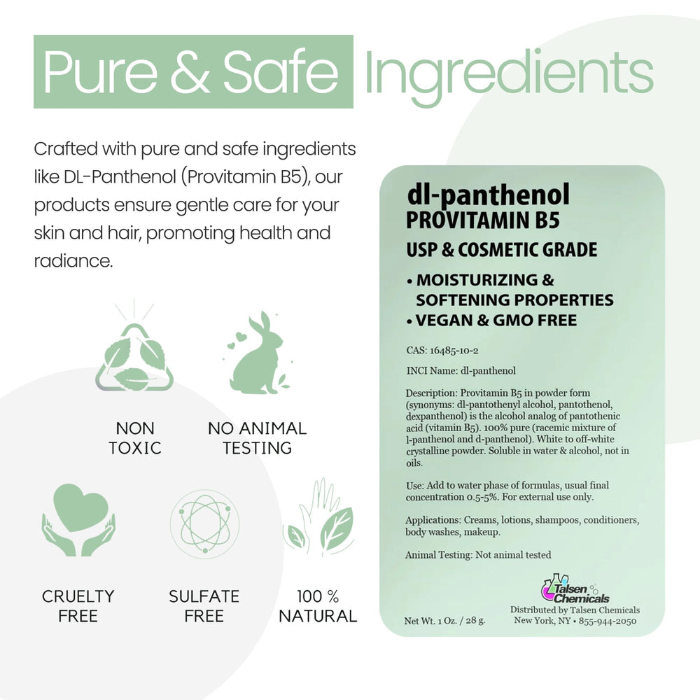 Talsen Chemicals powder beside a scale illustrating 1 ounce portion control benefit