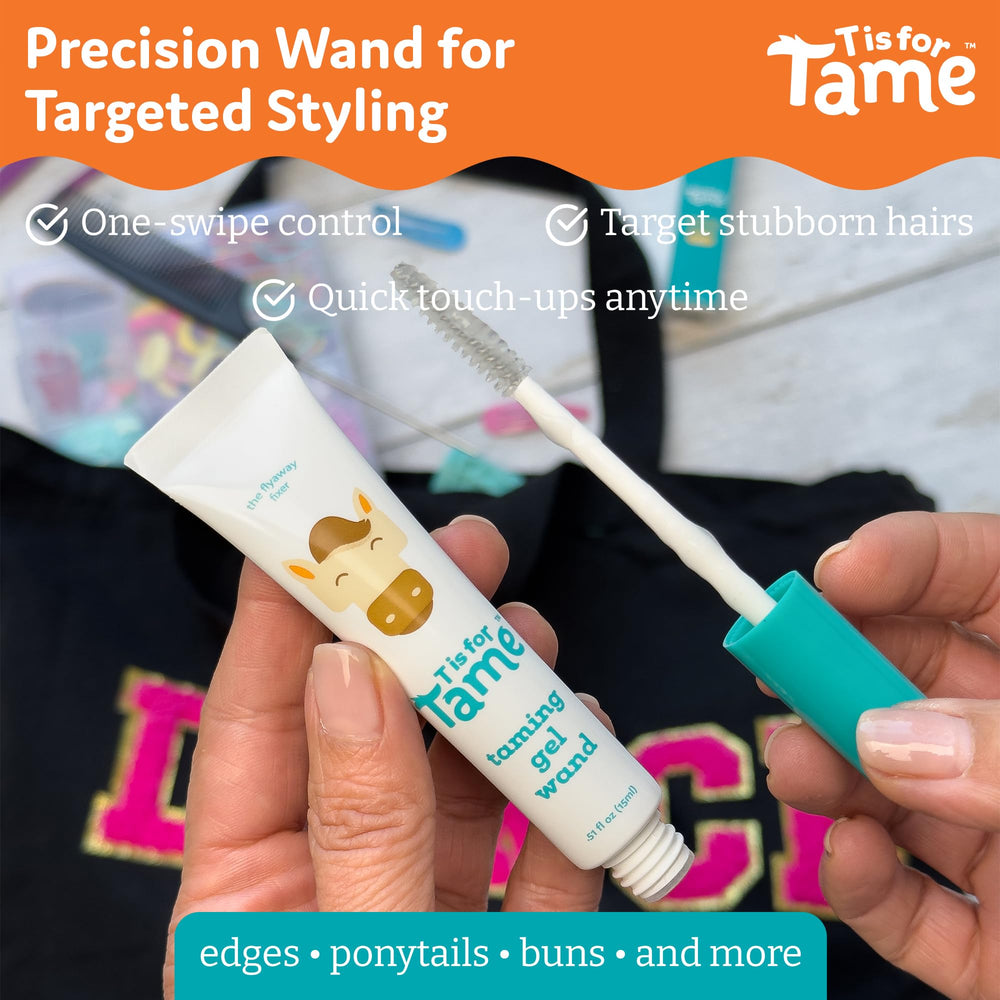 T is for Tame gel texture detail demonstrating smooth, non-sticky finish