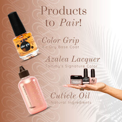 Tammy Taylor glossy swatch on fingernails showing high-shine finish