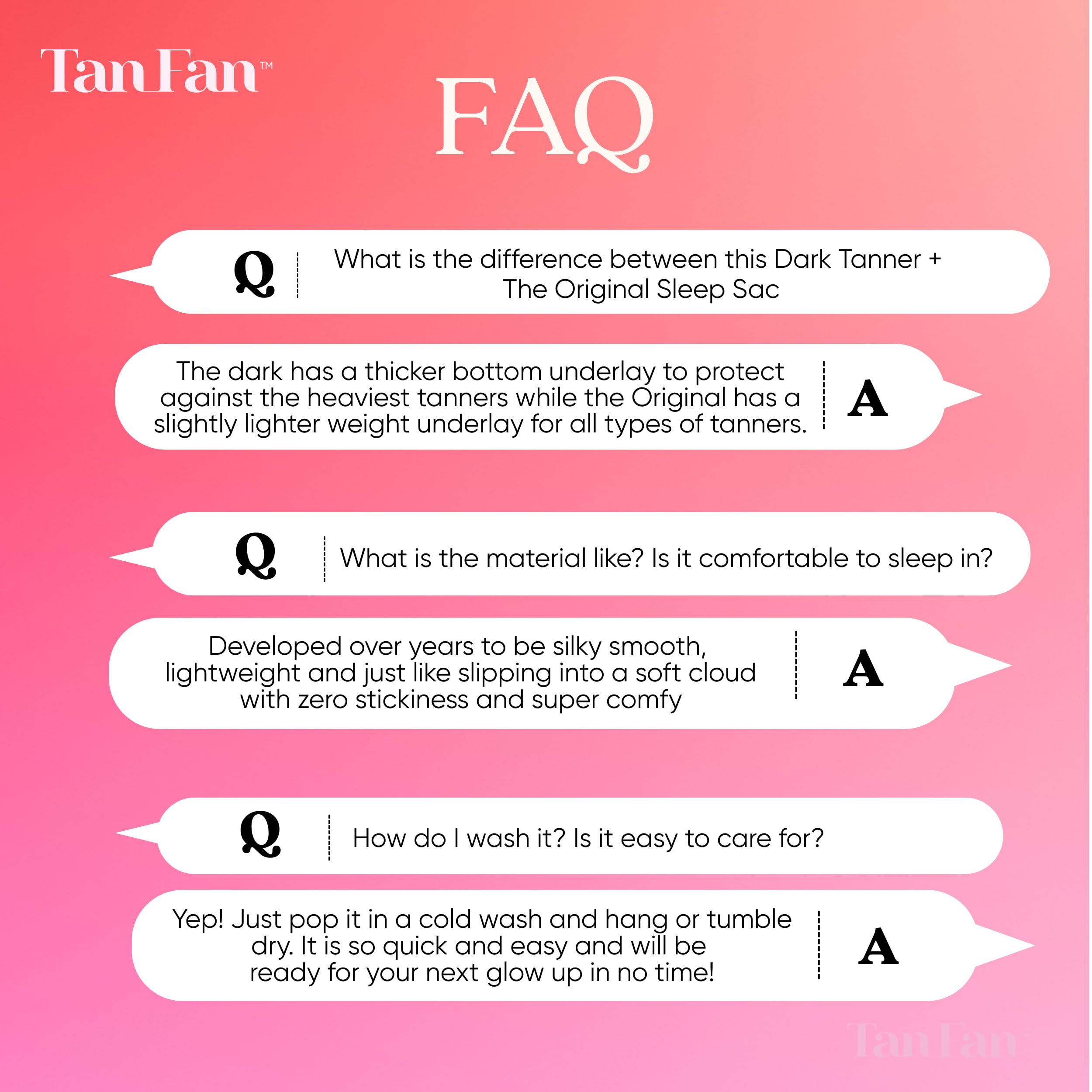Tan Fan built-in pillow protector preventing head transfer and keeping sheets clean