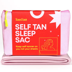 Tan Fan front view sleep sac showing full coverage and stain protection benefit