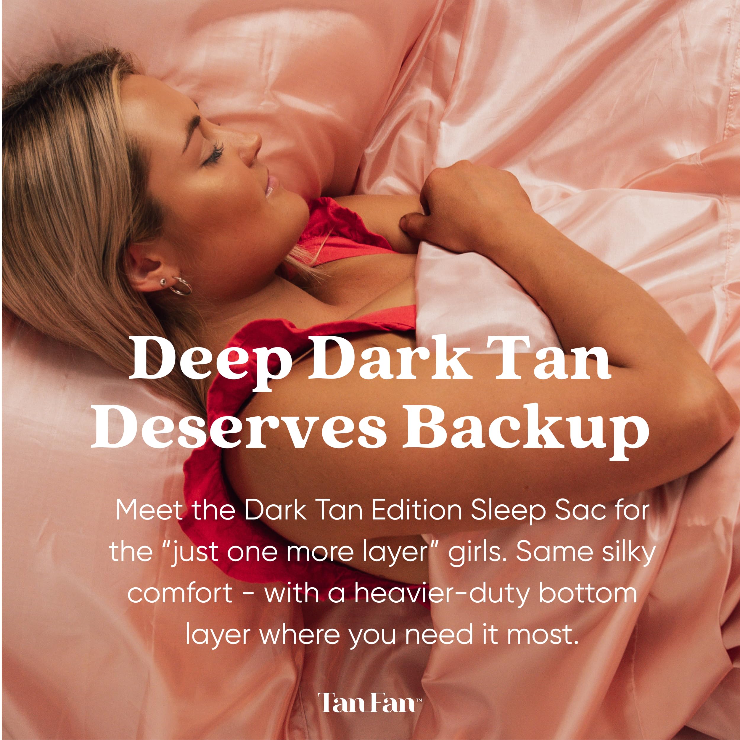 Tan Fan thick underlay detail showing anti-absorbent weave for sheet protection