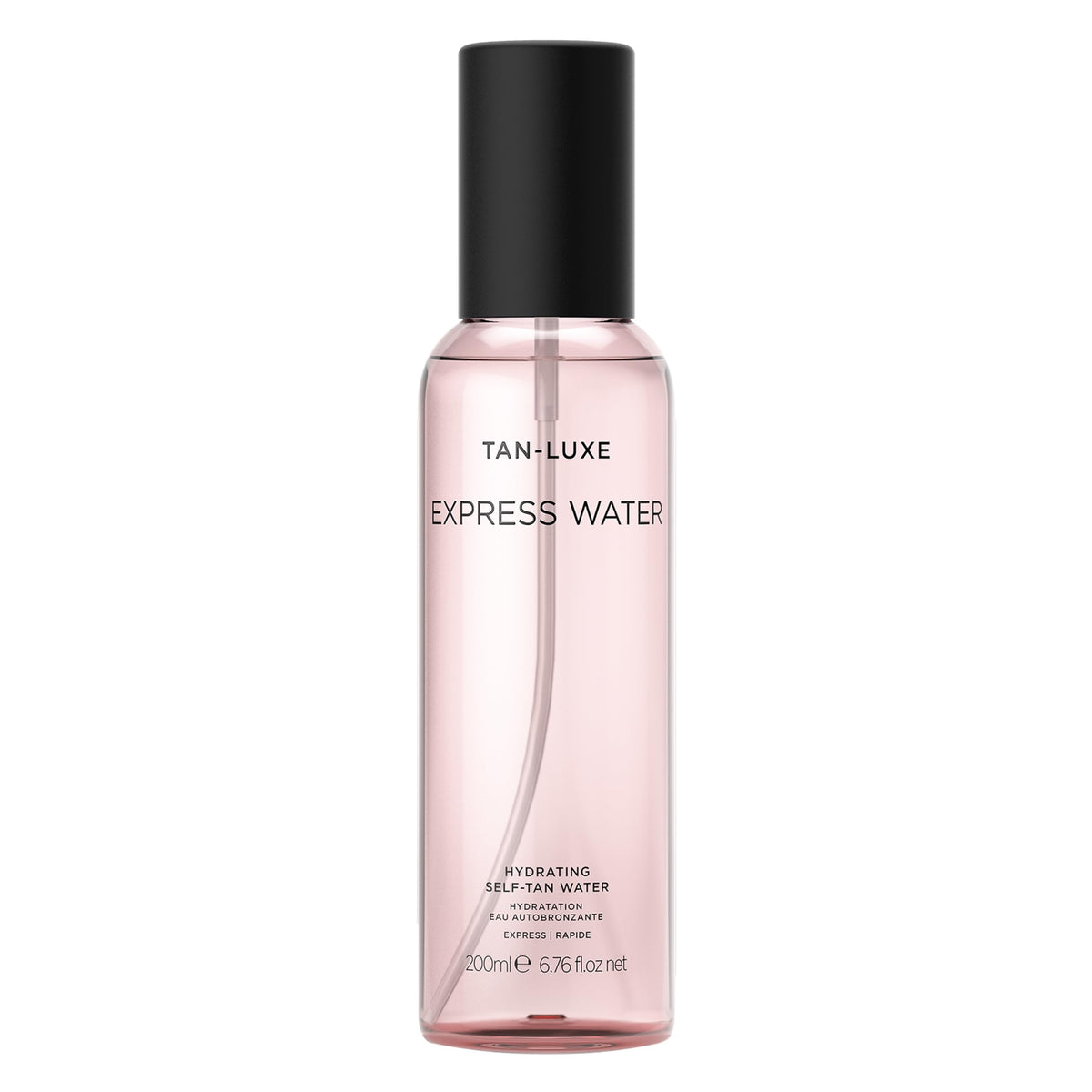 TAN-LUXE front packaging showing bottle and product benefits