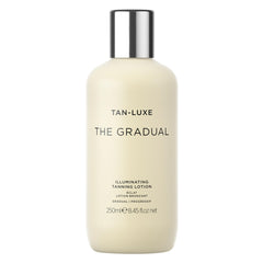 Tan‑Luxe front bottle showing sleek packaging and travel size benefit