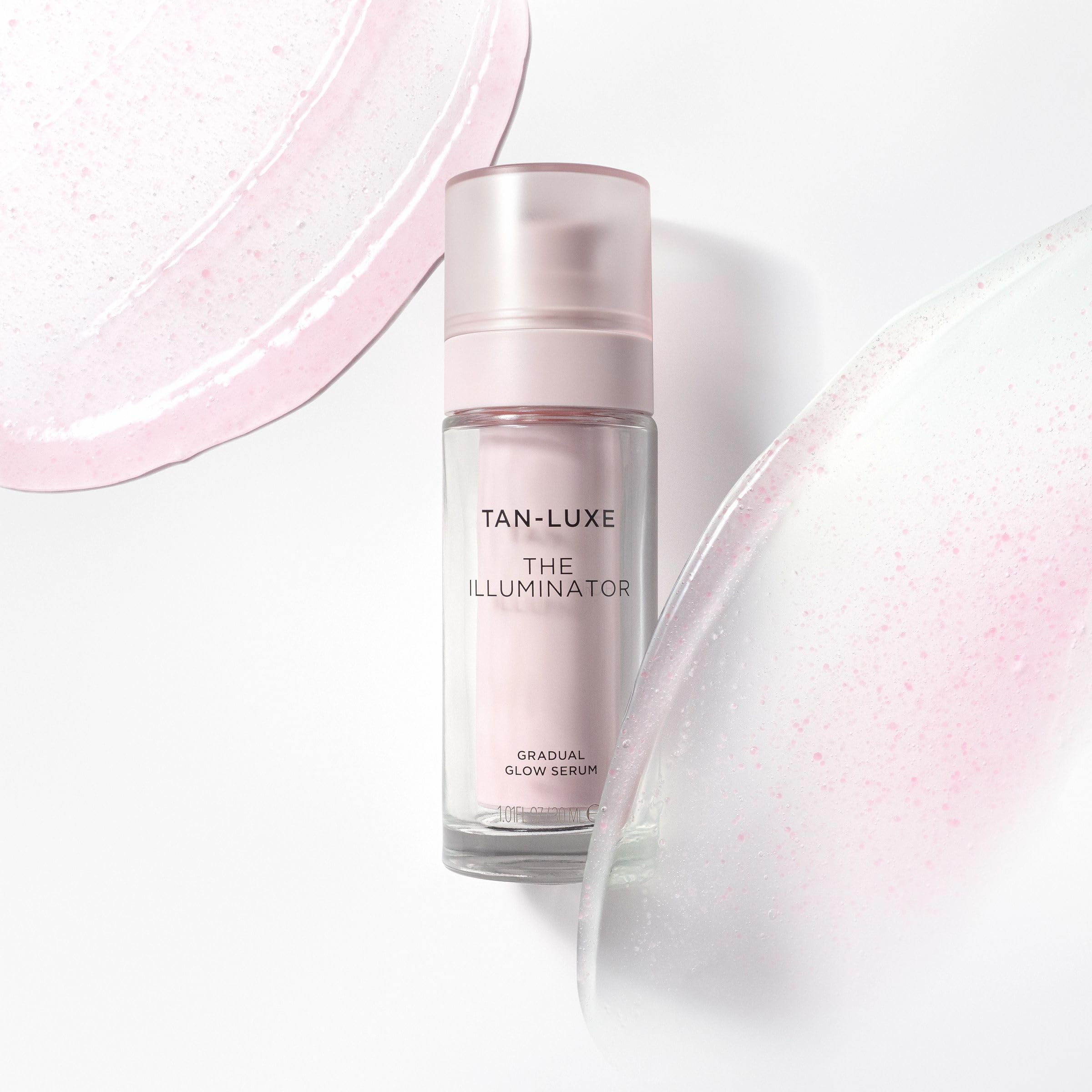 TAN-LUXE displayed on bedside table, lifestyle image suggesting daily use