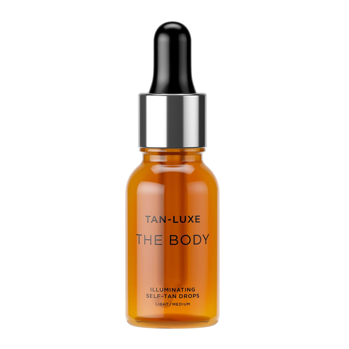 TAN-LUXE front bottle shot showing packaging and compact size benefit