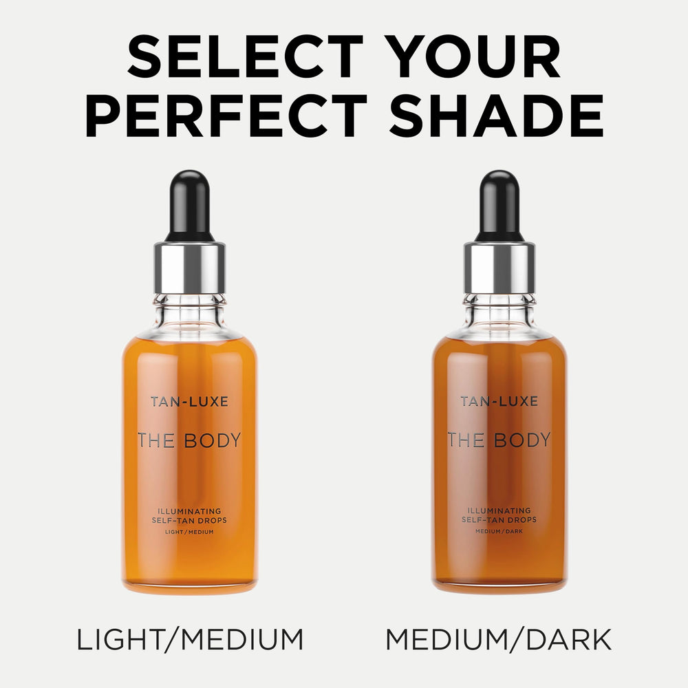 TAN-LUXE small 0.5 fl oz bottle beside a coin for scale convenience benefit